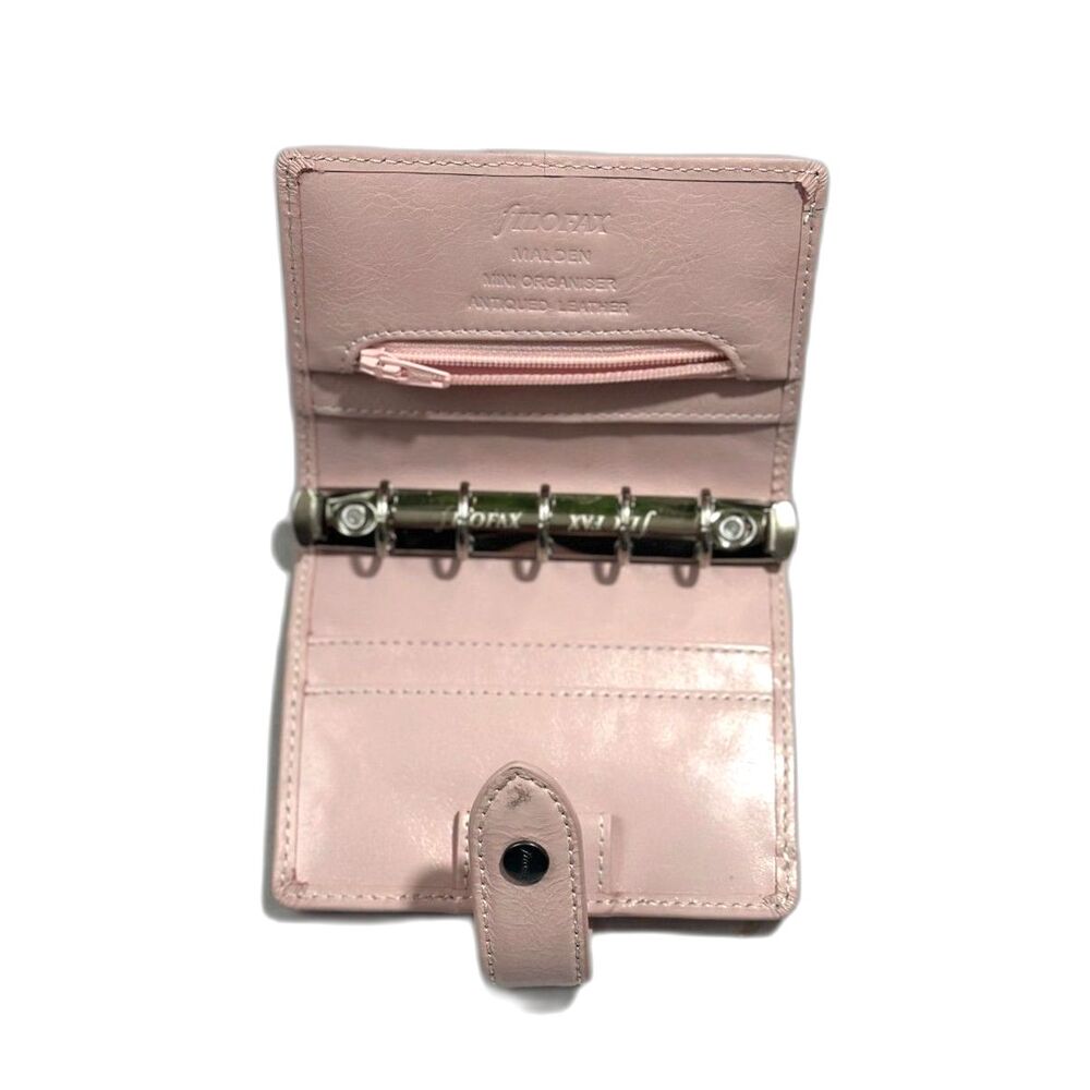 filoFAX Pink Leather Snap Wallet - Picture 2 of 6